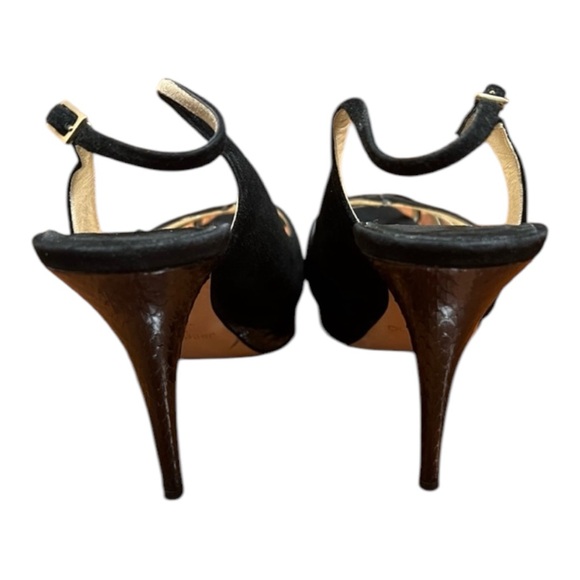 Jimmy Choo Black Leah Slingbacks Heels Size 39.5 - Picture 4 of 4
